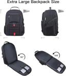 Extra Large Anti-Theft Laptop Backpack – Black