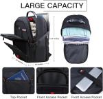 Extra Large Anti-Theft Laptop Backpack – Black