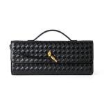 Joryin Black Woven Evening Clutch Bag