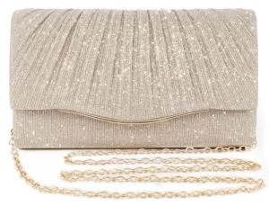 Champagne Evening Clutch for Weddings and Parties