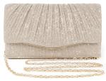 Champagne Evening Clutch for Weddings and Parties