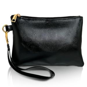K.E.J. Black Wristlet Clutch Wallet for Women