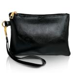 K.E.J. Black Wristlet Clutch Wallet for Women