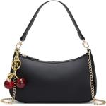 Chic Black Shoulder Bag with Removable Straps