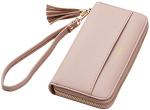 Pink Champagne Tassel Bifold Wallet for Women