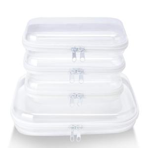 WELPIRT Clear Zipper Pouches Travel Organizer Set