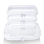 WELPIRT Clear Zipper Pouches Travel Organizer Set