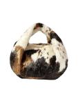 Cute Cow Print Faux Fur Handbag for Women