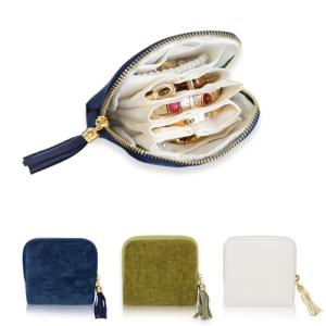 Chic Portable Jewelry Case with Pouches