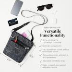 Compact Water-Resistant Crossbody Bag with RFID Wristlet