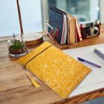 Silk Brocade Book Storage Bag with Zipper