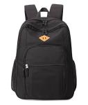 Chic Water-Resistant Black Backpack for Travel