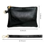 K.E.J. Black Wristlet Clutch Wallet for Women