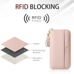 Pink Champagne Tassel Bifold Wallet for Women