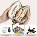 Velvet Travel Jewelry Case with Green Tassel