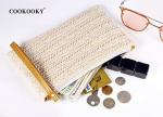 COOKOOKY Bohemian Straw Clutch Bag for Summer