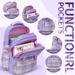Stylish Purple Backpack for Girls and Teens