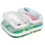 Clear Hard Shell Zipper Pouches - 3 Pack