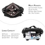 Angel Kiss Black Leather Small Hobo Shoulder Bag