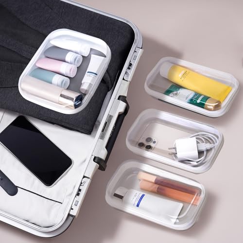 WELPIRT Clear Zipper Pouches Travel Organizer Set