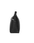 Afashor Soft Leather Black Top-Handle Shoulder Bag