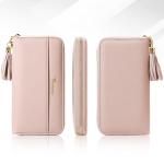 Pink Champagne Tassel Bifold Wallet for Women