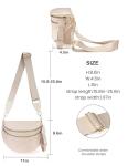 Trendy Beige Nylon Crossbody Bag for Women