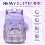 Stylish Purple Backpack for Girls and Teens