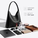 Soft Vegan Leather Slouchy Hobo Shoulder Bag