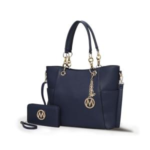 MKF Collection Vegan Leather Tote Bag with Wallet