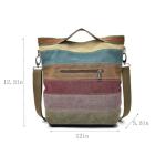 Multi-Color Canvas Hobo Shoulder Bag for Women