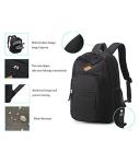 Chic Water-Resistant Black Backpack for Travel