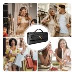 Joryin Black Woven Evening Clutch Bag