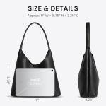 Soft Vegan Leather Slouchy Hobo Shoulder Bag