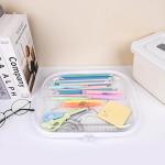 Clear Hard Shell Travel Organizer Case Set