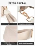 Trendy Beige Nylon Crossbody Bag for Women