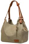 Worldlyda Women’s Ethnic Embroidered Canvas Hobo Bag