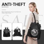 Stylish Anti-Theft Nylon Backpack Purse for Women