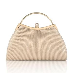 Gold Glitter Clutch Purse for Formal Events