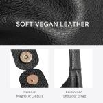 Soft Vegan Leather Slouchy Hobo Shoulder Bag
