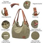 Worldlyda Women’s Ethnic Embroidered Canvas Hobo Bag