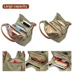 Worldlyda Women’s Ethnic Embroidered Canvas Hobo Bag