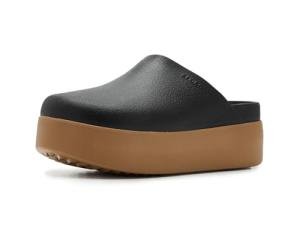 Dylan Platform Clog Shoes in Black/Sepia