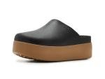 Dylan Platform Clog Shoes in Black/Sepia