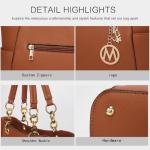 MKF Collection Vegan Leather Tote Bag with Wallet