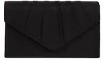 BBjinronjy Black Suede Evening Clutch with Chain