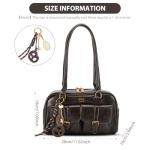 Retro Y2K Shoulder Bag with Multiple Pockets