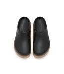 Dylan Platform Clog Shoes in Black/Sepia