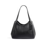 Chic Black Vegan Leather Hobo Bag for Women