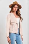PRETTYGARDEN Women's Cropped Faux Suede Jacket